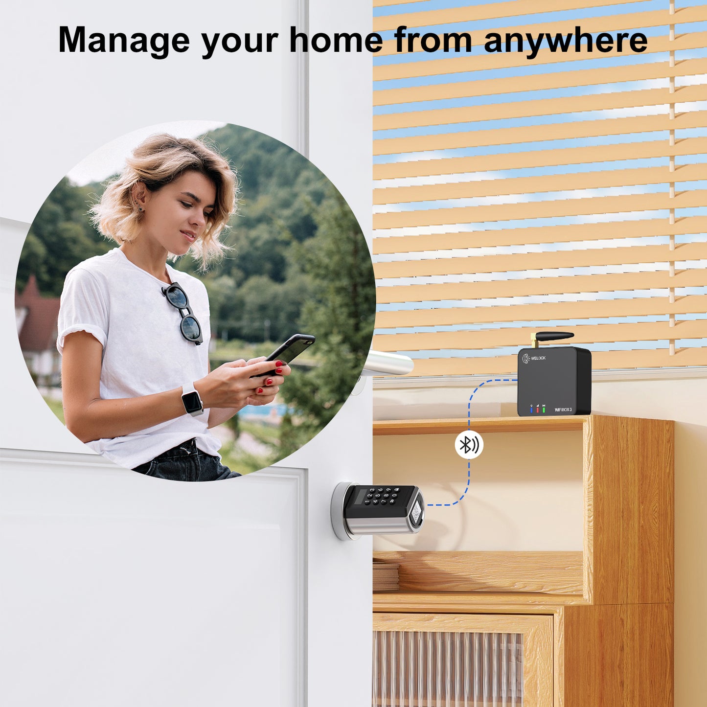 WELOCK smart lock PCB51 remote unlocking