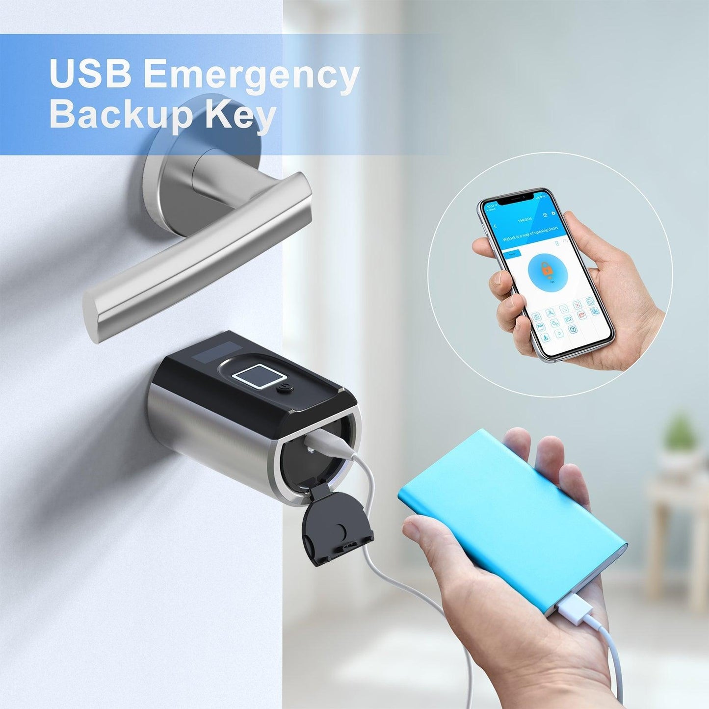 Welock Fingerprint Electronic Smart Door Lock Cylinder SECBN51 - WELOCK