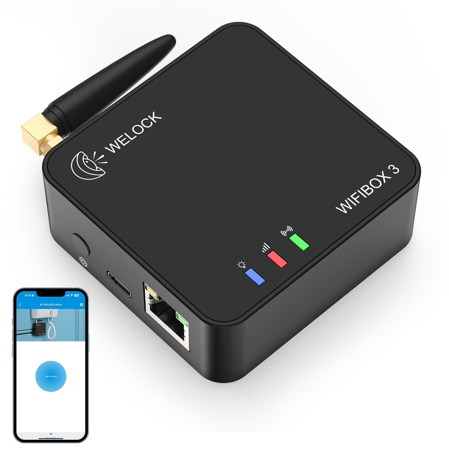 WELOCK WIFIBOX3 WiFi Bridge for Remote Unlocking with Alexa