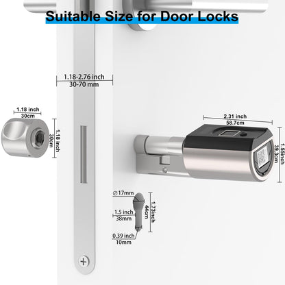 Welock Fingerprint Electronic Smart Door Lock Cylinder SECBN51 - WELOCK